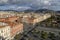 Massena square and the Coulee verte in central Nice on the French Riviera