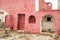 Masseria or old farmer house and ancient old stone oven in a countryside