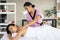 Masseur Massage Her Customer in Beauty Spa