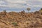 Massive Dolerite Rock Formations at Giant`s Playground near Keetmanshoop, Namibia