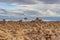 Massive Dolerite Rock Formations at Giant`s Playground near Keetmanshoop, Namibia