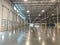 Massive Empty Industrial Warehouse Interior