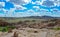 Massive Flat Rock Formations in Mongolia