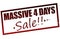 Massive four days sale