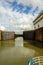 Massive gate inside the Miraflores locks on the Panama canal