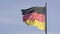 Massive German flag flies in slow motion