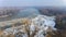 Massive ice floes on Tisza river