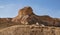 Massive Limestone Outcropping  in the Negev Desert in Israel