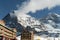 Massive mountain panorama at the Kleine Scheidegg in Switzerland