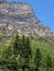 Massive mountain range at Glacier National Park in Montana