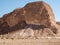 Massive outcrop in Negev shows geological layering