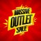 Massive outlet sale banner design