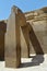 Massive Pillars in Valley Temple of Khafre at Giza, Egypt.