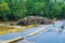 Massive River Debris on the Low Bridge, Roanoke River, Roanoke, VA, USA - 2