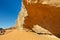 Massive Rock Face in the Sahara Desert