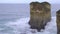 Massive rock formation at Loch Ard Gorge