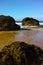 Massive rocks on beach at Port Macquarie Australia