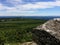 Massive rocks and view to the valley at Minnewaska State Park