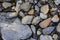 Massive shards of rocks on the shore