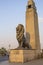 The massive statue of the lion decorates the Qasr El Nil bridge, connecting Cairo Downtown with Gezi