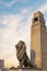 The massive statue of the lion decorates the Qasr El Nil bridge, connecting Cairo Downtown with Gezi