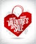 Massive Valentine`s day sale advertising poster