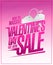 Massive Valentine`s day sale banner, hot offer poster