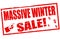 Massive winter sale