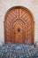 Massive wooden door