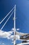 Mast of a large catamaran boat