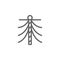 Mast Lifting icon. Element of Portugal icon. Thin line icon for website design and development, app development. Premium icon