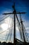 mast and rigging of ship, in Sweden Scandinavia North Europe