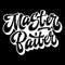 Master Baiter - hand drawn lettering logo phrase.