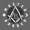 Master Barber. Masonic style emblem.