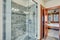 Master bathroom with glass walk in shower.