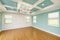 Master Bedroom Beautiful Light Blue Custom Complete with Entire Wainscoting Wall, Fresh Paint, Crown and Base Molding, Hard Wood