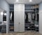 Master bedroom walk-in closet design ideas, 3d rendering