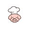 master chef pig pork bacon theme cartoon