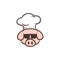 master chef pig pork bacon theme cartoon