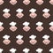 master chef pig pork bacon theme cartoon seamless pattern