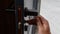 The master installs the door handle with the help of a sprocket key, installation works with the door.