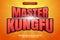Master kungfu hero 3D Editable text Effect Style