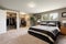 a master suite with spacious walk-in closet