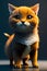 A masterful masterpiece of cute cat generated by ai