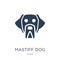 Mastiff dog icon. Trendy flat vector Mastiff dog icon on white b