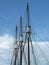 Masts of a historical boat