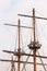 Masts of a pirate ship