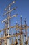 Masts on several tall ships