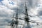 Masts of the USS Constitution Against the Sky (Boston, Massachusetts, USA / May 18, 2013)