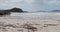 Matadeiro beach with mountains and ocean with waves in Florianopolis